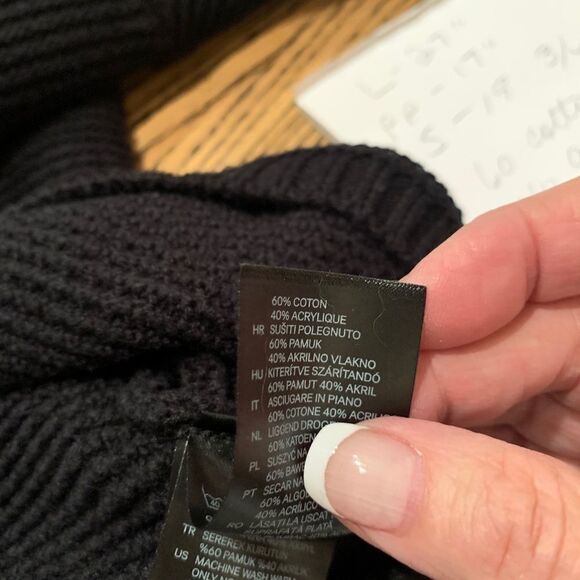 H&M Black cotton/acrylic Tunic - Picture 6 of 10